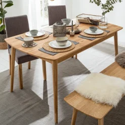 Mesa de Comedor Rectangular Escandi 120 cm – Roble