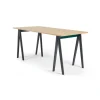 Mesa de Comedor Rectangular Hurst – Roble y Gris