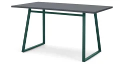 Mesa de Comedor Rectangular Catfield – Verde y Gris