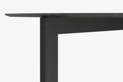Mesa de Comedor Redonda 8 Asientos Niven – Gris y Negro