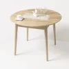 Mesa de Comedor Redonda Escandi 100 cm – Roble Claro