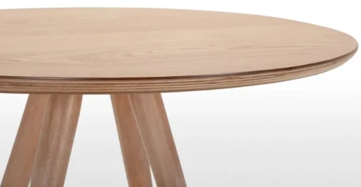 Mesa de Comedor Redonda Kitson – Fresno Natural
