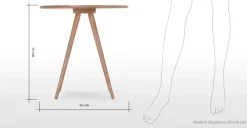 Mesa de Comedor Redonda Kitson – Fresno Natural