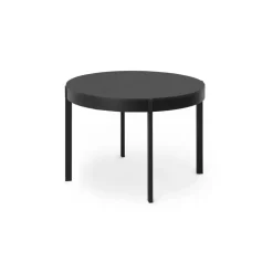 Mesa de Comedor Redonda Oxford – Negro ⚡