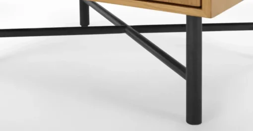 Mesa de Noche Dara – Roble & Hormigón