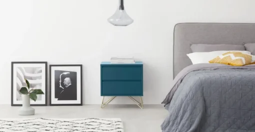 Mesa de Noche Elona – Azul Cerceta
