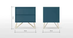 Mesa de Noche Elona – Azul Cerceta