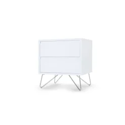 Mesa de Noche Elona – Blanco Brillante