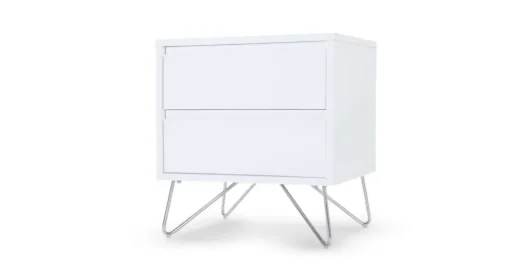 Mesa de Noche Elona – Blanco Brillante