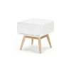 Mesa de noche Esme – Blanco y fresno