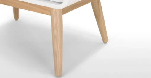 Mesa de noche Esme – Blanco y fresno