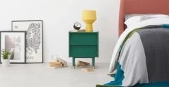 Mesa de noche Hetty – Verde inglés