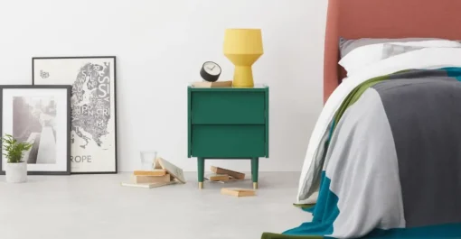 Mesa de noche Hetty – Verde inglés