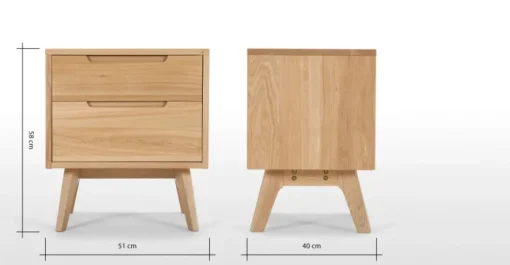 Mesa de noche Jenson – Roble