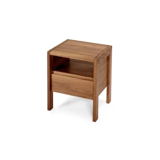 Mesa de noche Ledger – Fresno oscuro