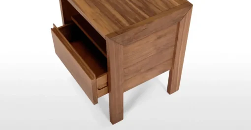 Mesa de noche Ledger – Fresno oscuro