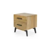 Mesa de noche Lucien – Madera de mango clara