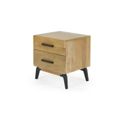 Mesa de noche Lucien – Madera de mango clara