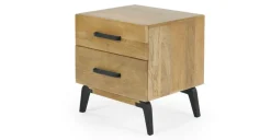 Mesa de noche Lucien – Madera de mango clara