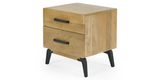Mesa de noche Lucien – Madera de mango clara