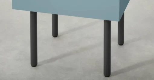 Mesa de noche Mino – Azul cerceta y roble