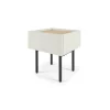 Mesa de noche Mino – Roble y blanco marfil