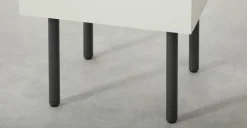 Mesa de noche Mino – Roble y blanco marfil