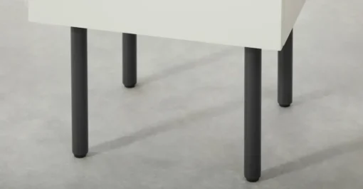 Mesa de noche Mino – Roble y blanco marfil