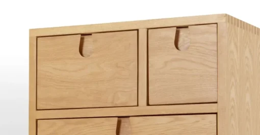 Mesa de noche Multicajones Penn – Roble
