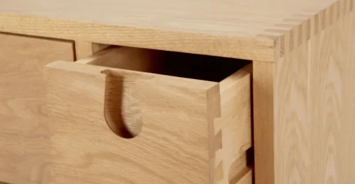 Mesa de noche Multicajones Penn – Roble