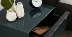 Mesa de noche Silas – Azul cerceta