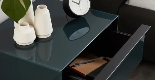 Mesa de noche Silas – Azul cerceta