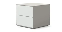 Mesa de noche Stretto – Tonos de gris