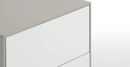 Mesa de noche Stretto – Tonos de gris