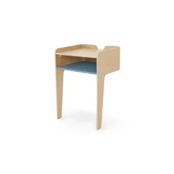 Mesa de noche Sway – Fresno y azul cerceta
