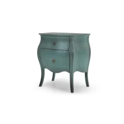 Mesa de noche vintage Bourbon – Azul