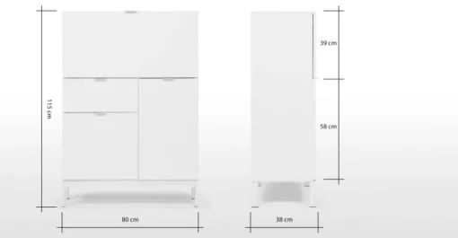 Mueble Multifuncional Marcell – Blanca
