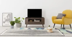 Mueble multimedia Ada – Roble oscuro