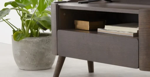 Mueble multimedia Ada – Roble oscuro