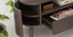 Mueble multimedia Ada – Roble oscuro