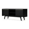 Mueble multimedia Albers – Roble teñido de negro