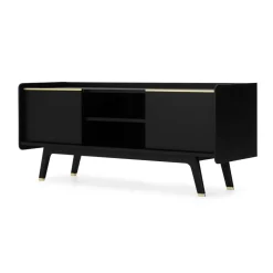 Mueble multimedia Albers – Roble teñido de negro