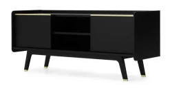 Mueble multimedia Albers – Roble teñido de negro