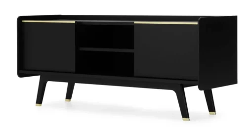 Mueble multimedia Albers – Roble teñido de negro