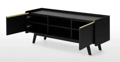Mueble multimedia Albers – Roble teñido de negro