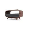 Mueble multimedia compacto Esme – Fresno oscuro y gris