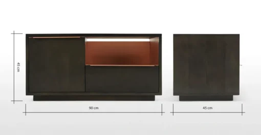 Mueble Multimedia Compacto Anderson – Sombra