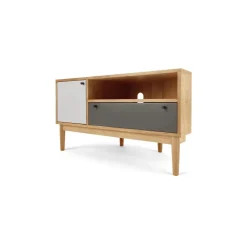 Mueble multimedia esquinero Campton – Roble