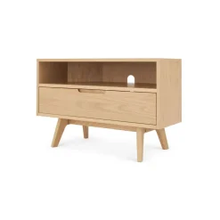 Mueble multimedia esquinero Jenson – Roble