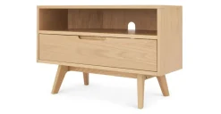 Mueble multimedia esquinero Jenson – Roble